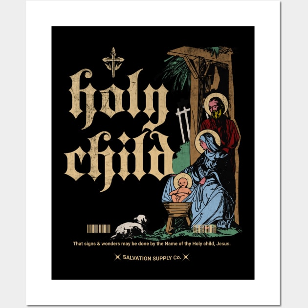 Holy Child Nativity Scene Wall Art by Church Store